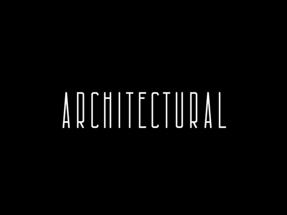 Architectural: police condensée gratuite
