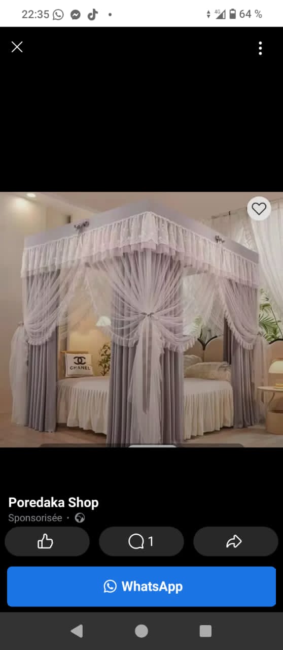 Moustiquaire 3 Pieds Élégante et Décorative – House Shop”. à Conakry