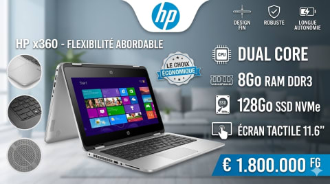 HP X360 - FLEXIBILITÉ à Conakry