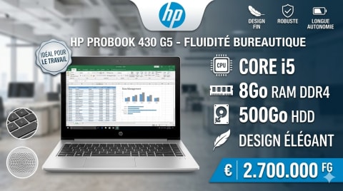 HP PROBOOK 430 G5 - FLUIDITÉ à Conakry