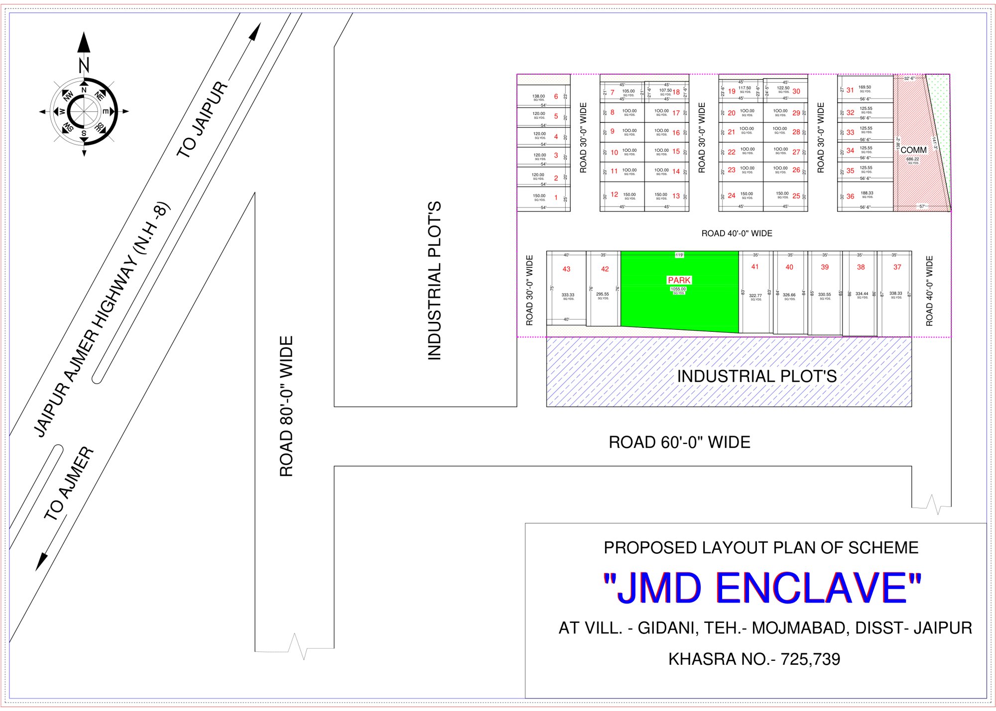 JMD Enclave — site plan