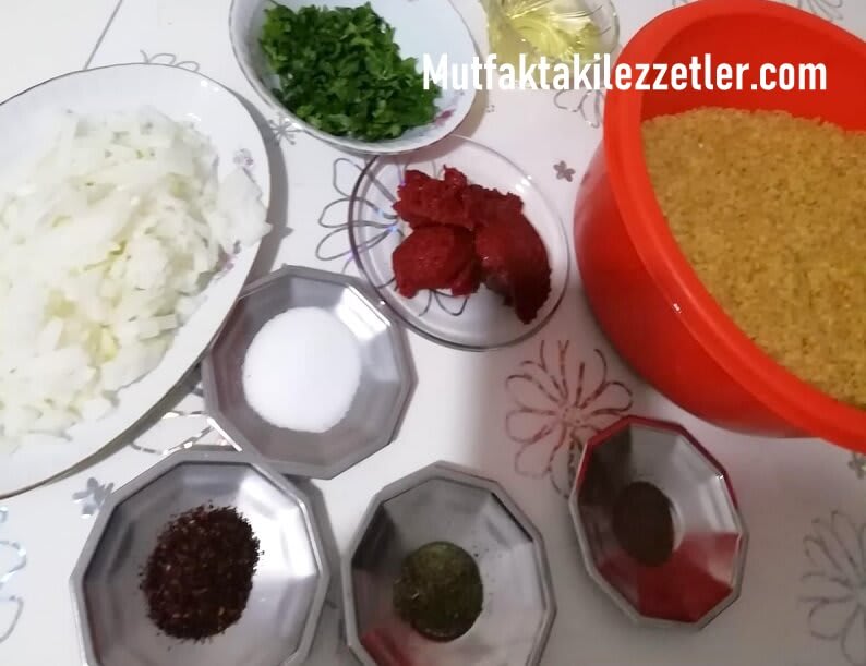 Lahana sarması iç malzemeleri