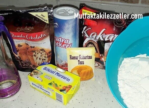 Ayıcıklı kurabiye malzemeleri