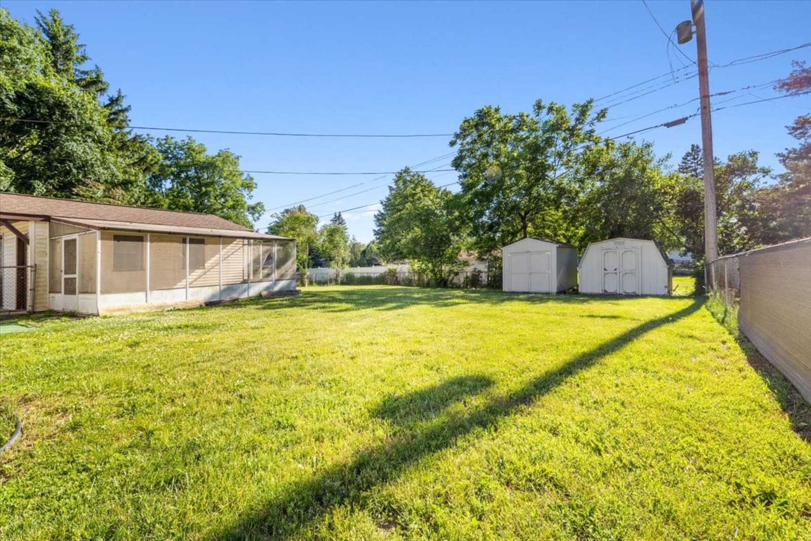 Backyard at 725 Woodbine Drive Fenton MI