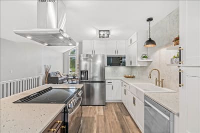 Renovated kitchen at 147 Cranbrook Drive Howell MI