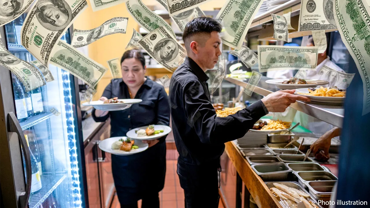Chef David Burke preparing gourmet dishes in a high-end restaurant kitchen, representing the fine dining experience amid rising costs.