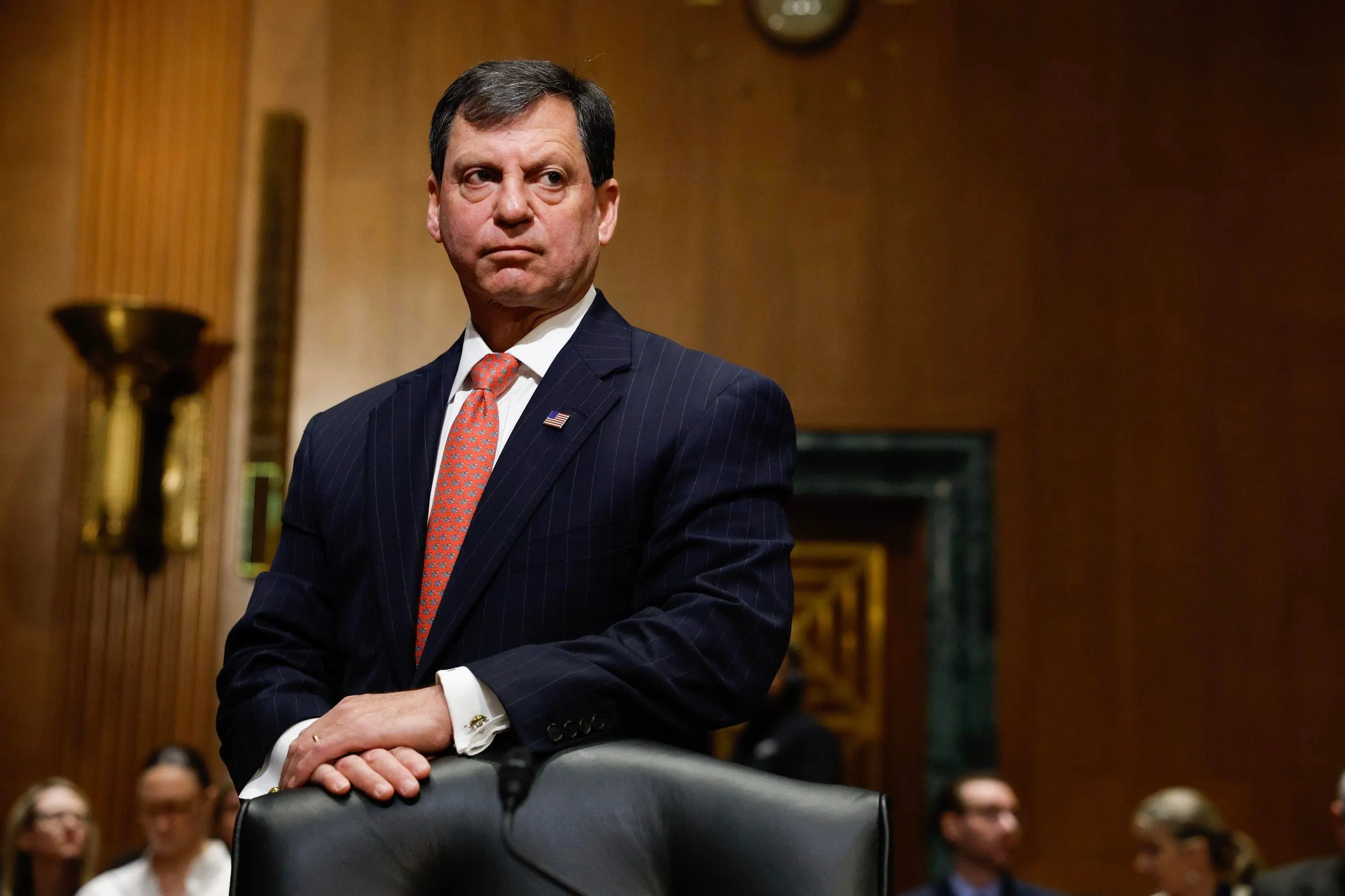 High-quality graphic showing the Senate-confirmed positions transition data, suitable for political and government-related articles.