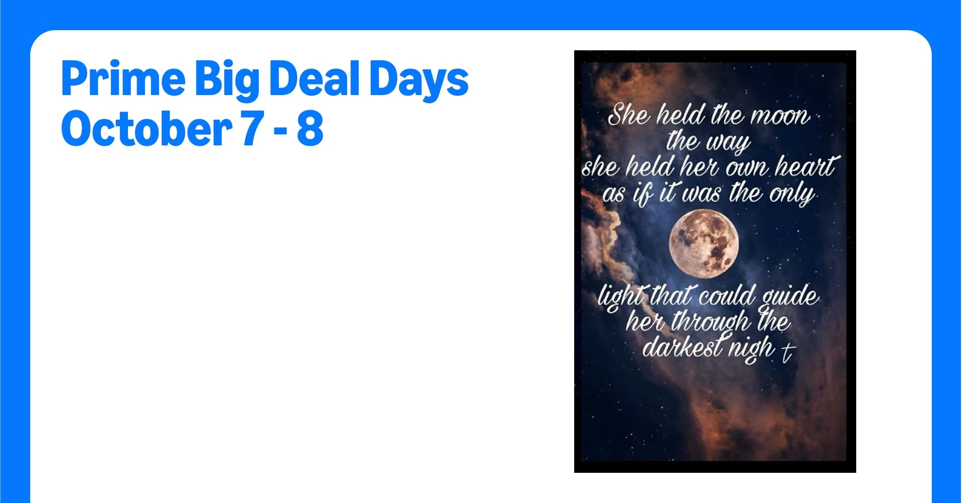 A high-quality promotional image showcasing Amazon Prime Day, with vibrant colors and a clean layout, ideal for highlighting deals and promotions.