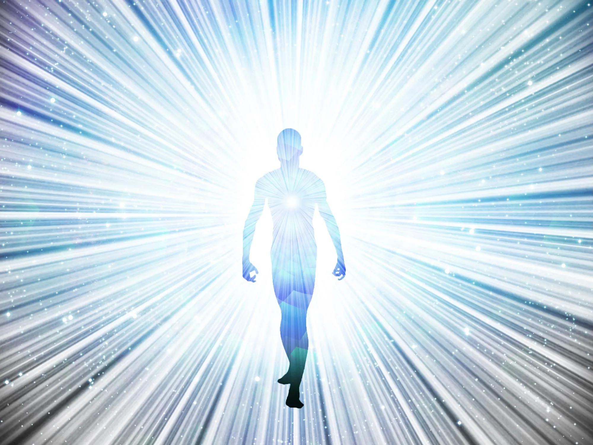 Conceptual representation of energy and vitality as it relates to human health and lifespan.