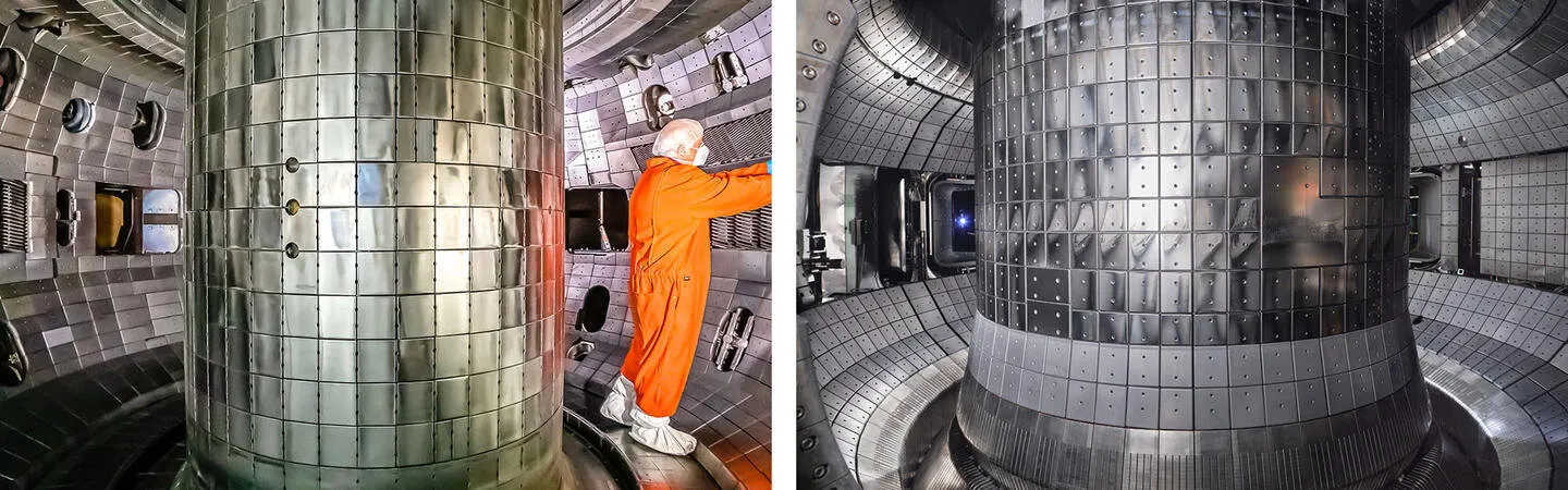 AI-generated visualization used to enhance diagnostic capabilities inside fusion reactors, helping to monitor plasma behavior in real-time.