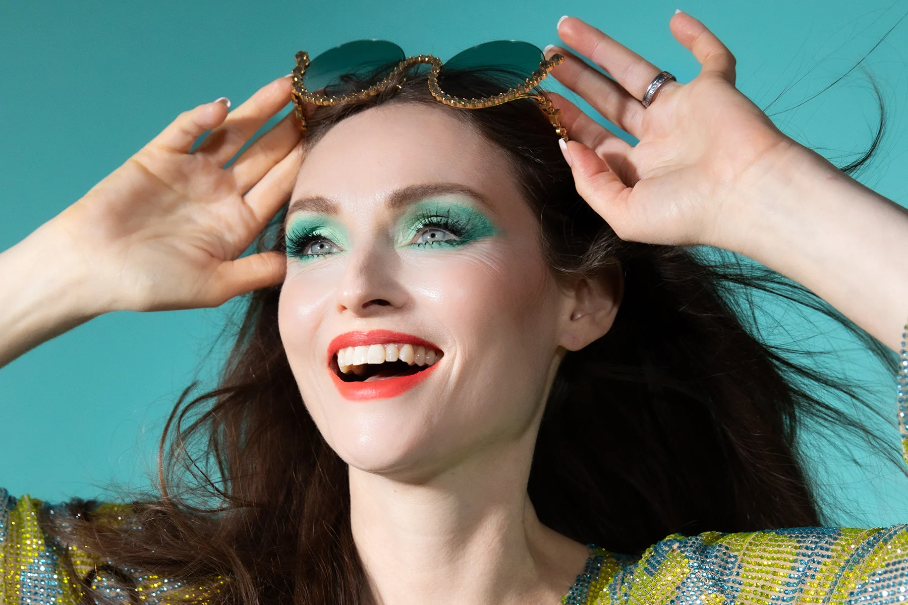 High-resolution studio portrait of Sophie Ellis-Bextor with soft lighting, showcasing her in a poised and elegant pose with clear facial features and no text overlay.