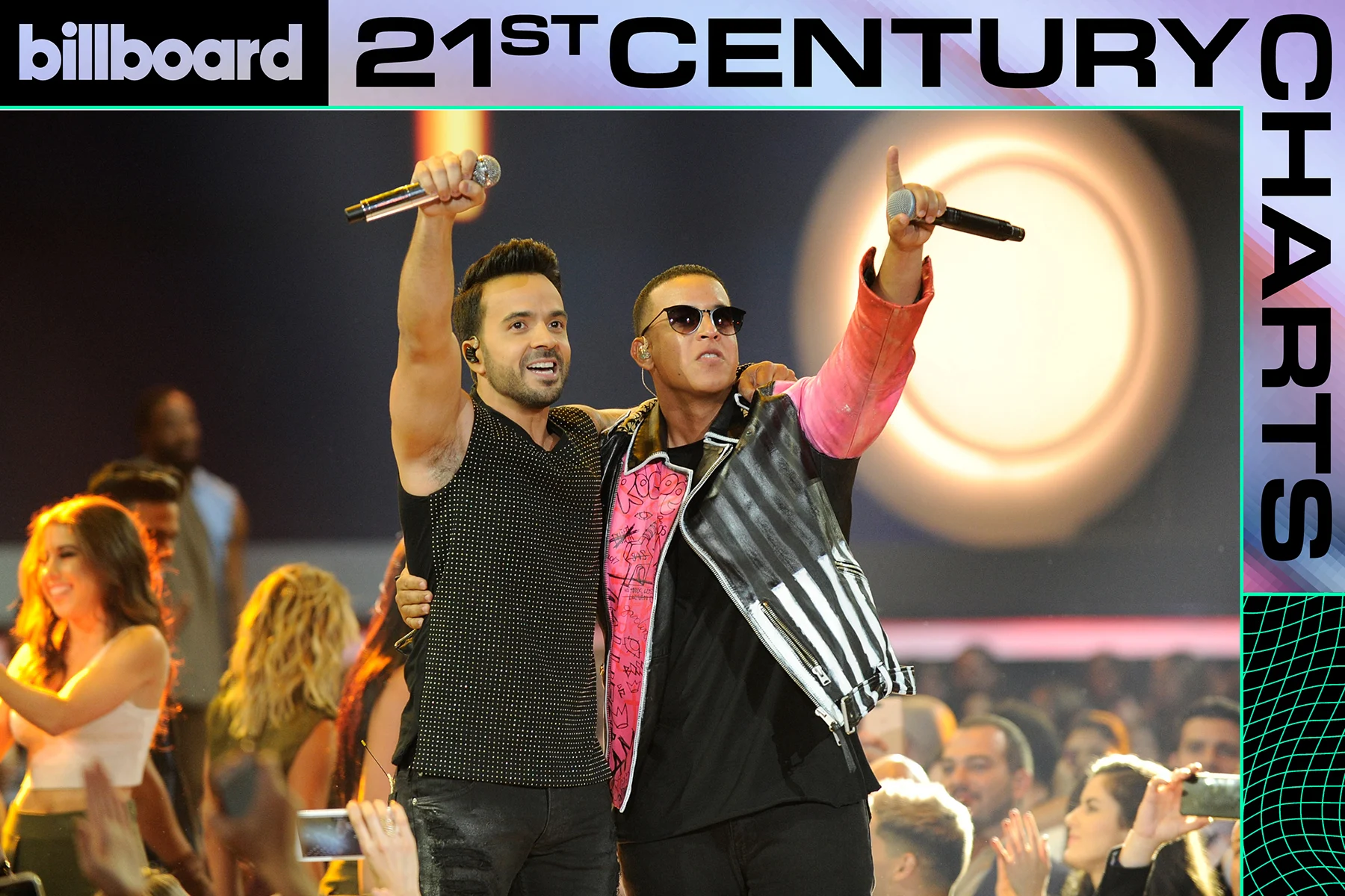 High-quality image featuring Luis Fonsi and Daddy Yankee, relevant to the Latin music theme though not centered on Bad Bunny.