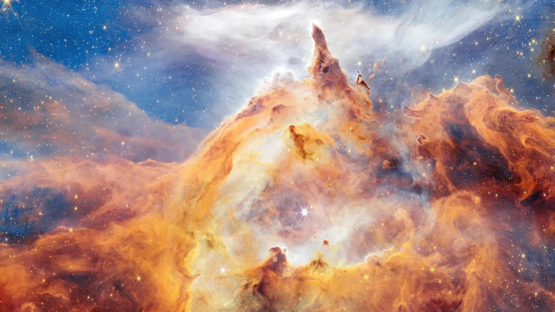 Web-optimized image highlighting the beauty of the Pismis 24 star cluster, displaying glowing star nurseries within a nebula.