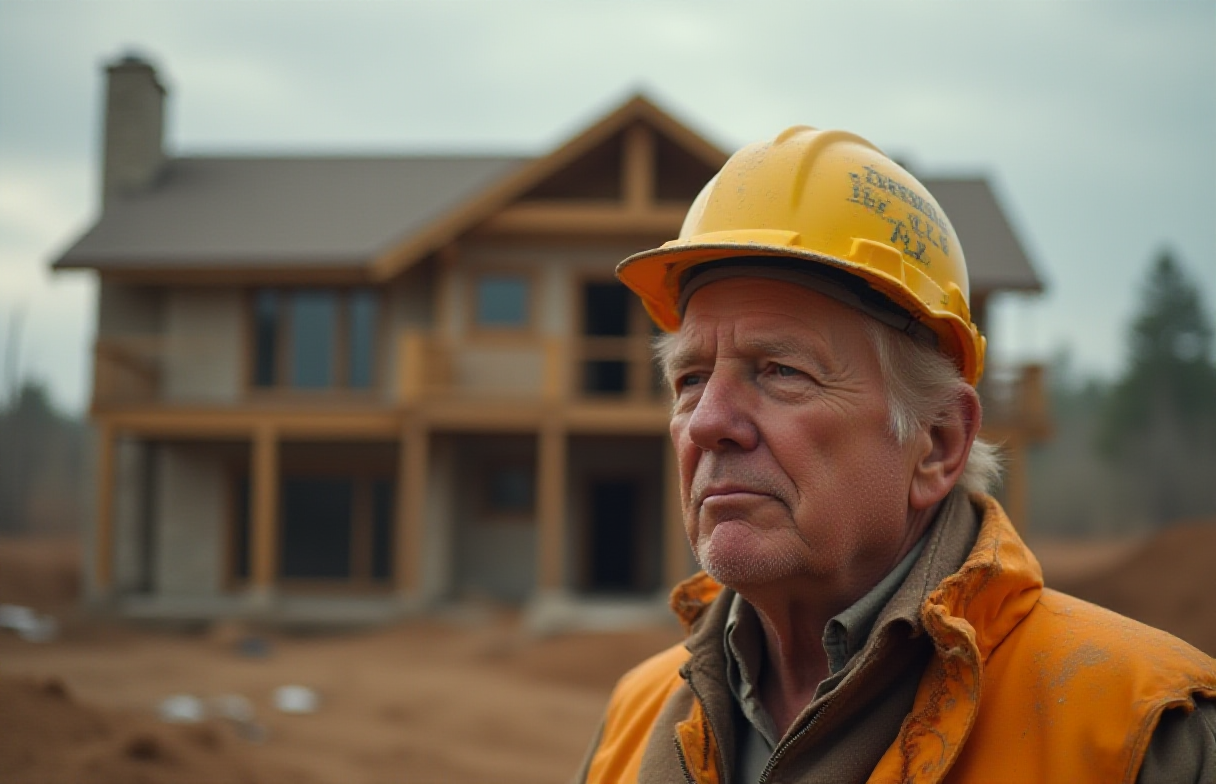 Trump as a construction worker