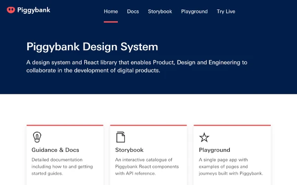 Screenshot of Piggybank documentation