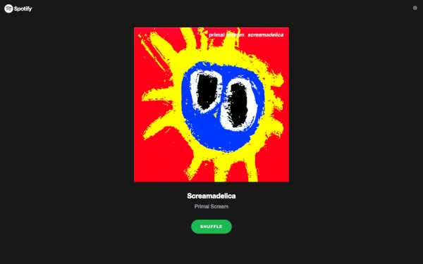 Screenshot of the home page