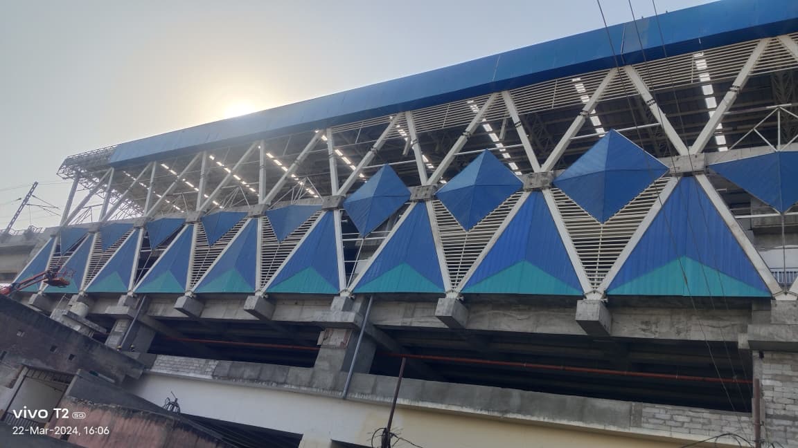 Elevated Metro Station Steel Structure