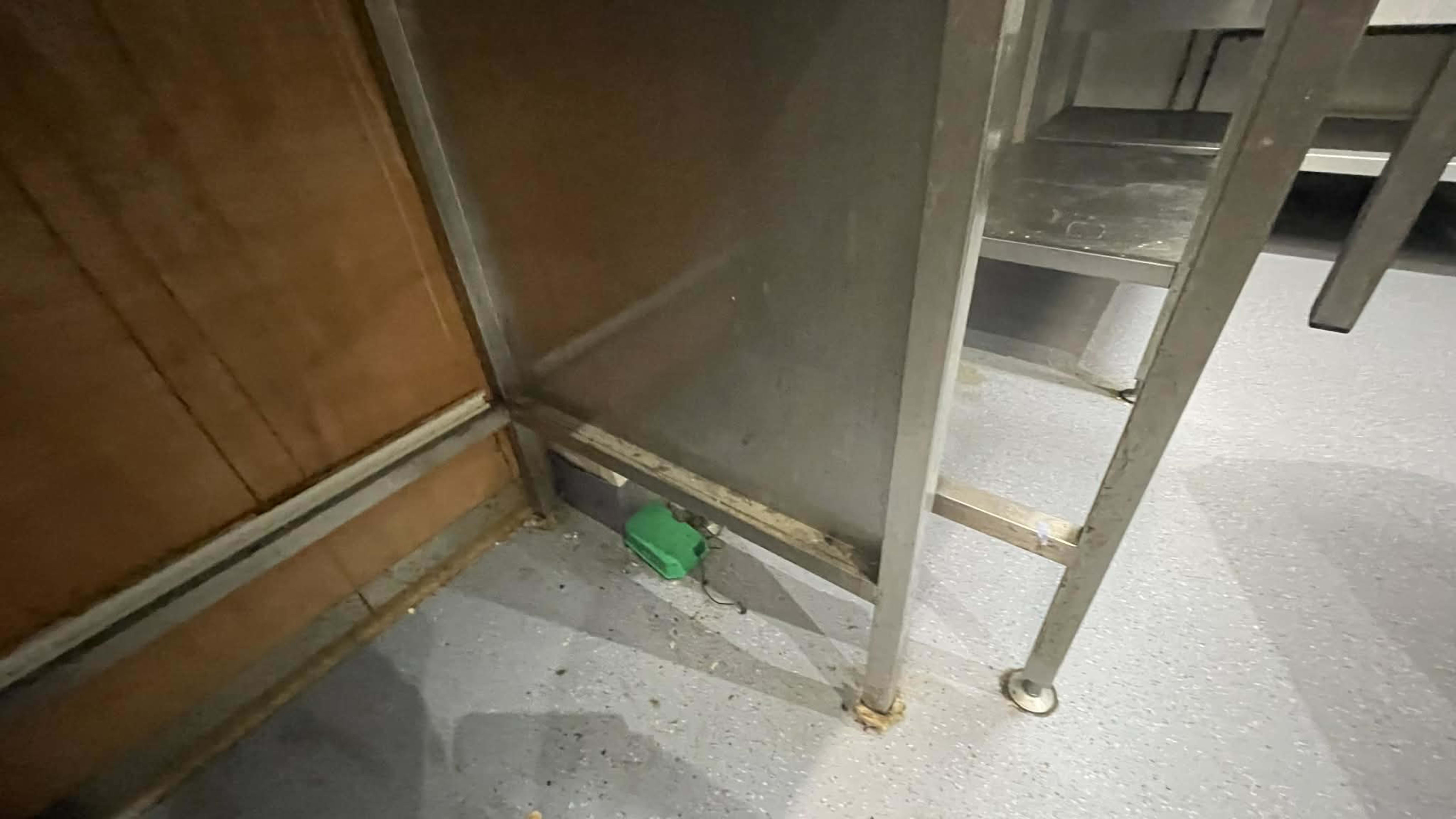 Commercial kitchen corner before cleaning service