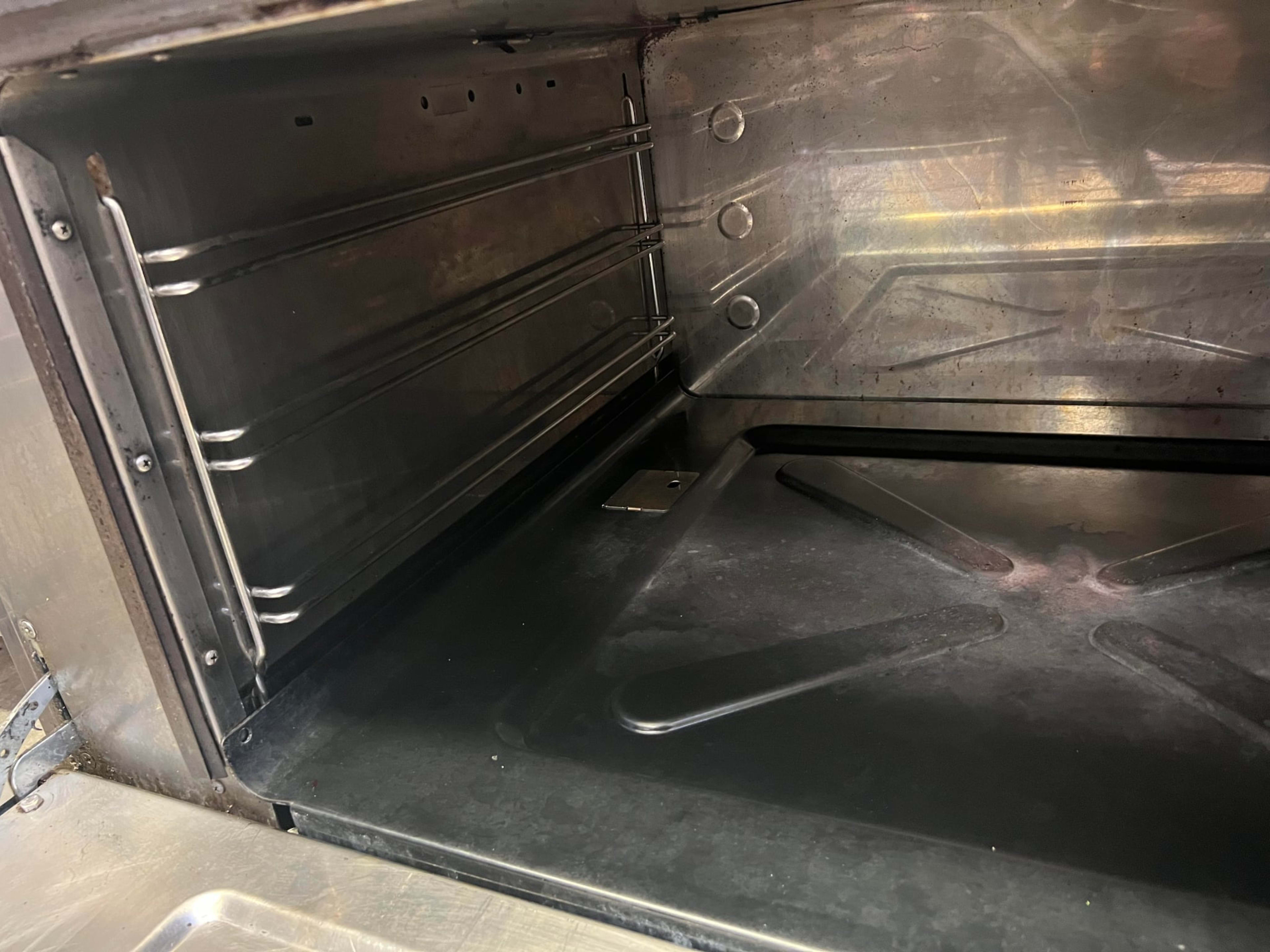 Kitchen oven interior after cleaning