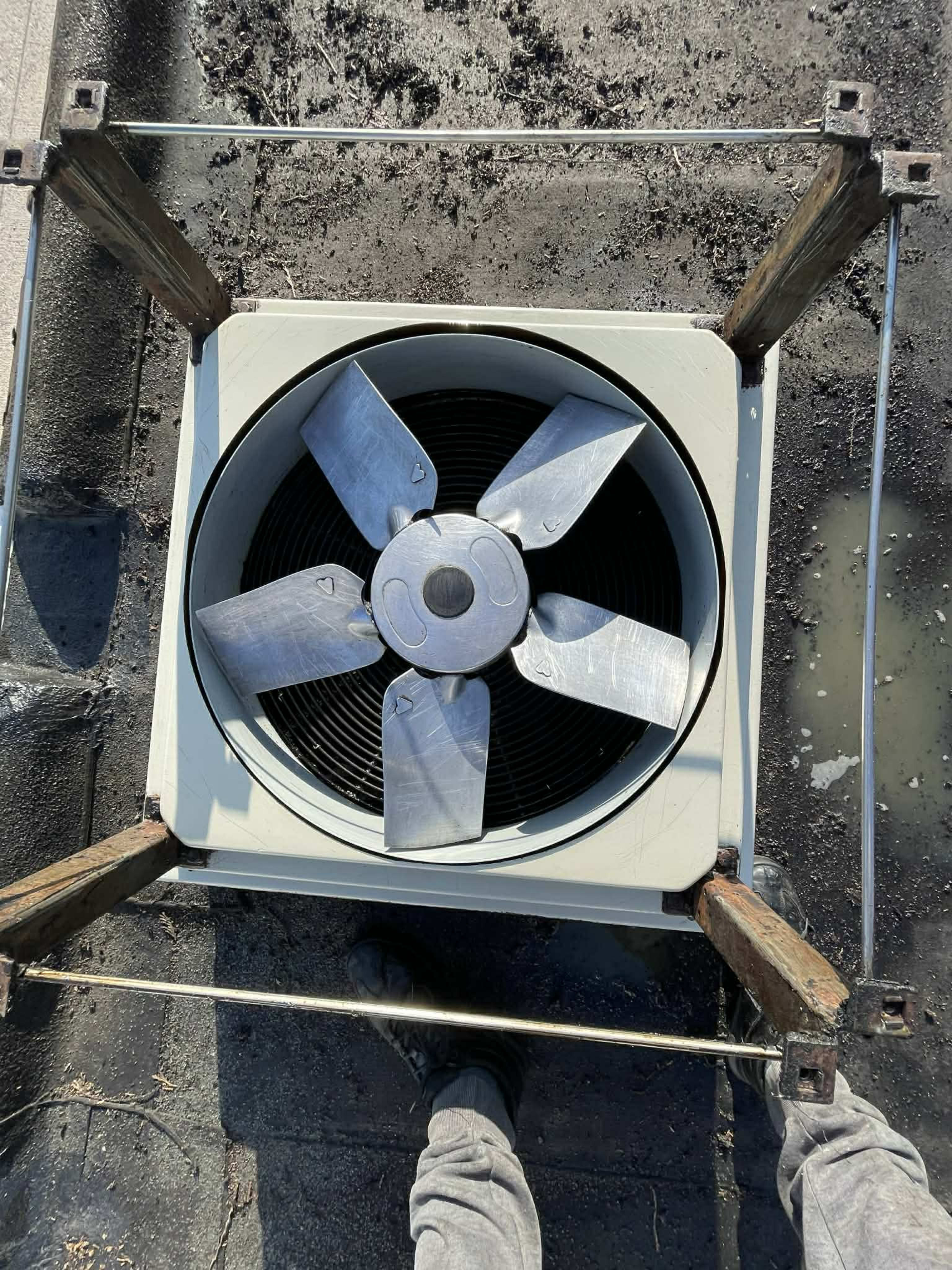 Tr19 grease standards, motor fan after cleaning — Duct Cleaning Tip Top Ltd