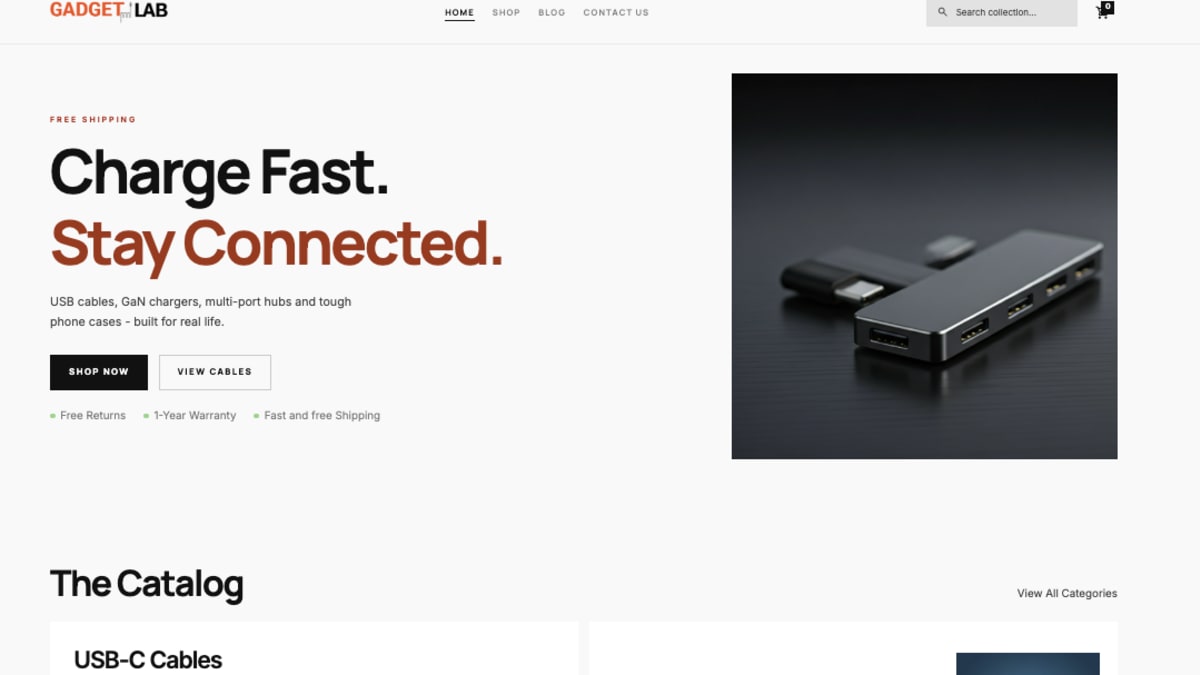 Screenshot of Sri Lankan e-commerce store