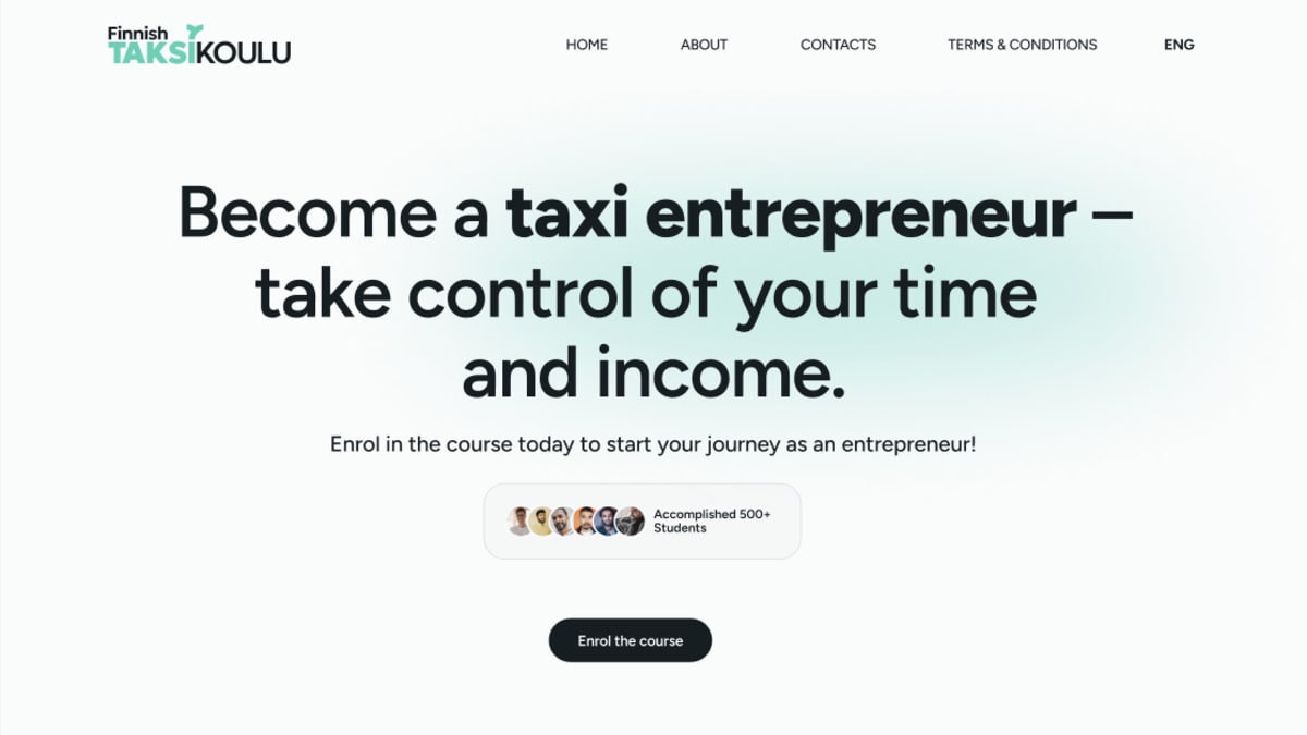 Screenshot of Training platform with dynamic course management