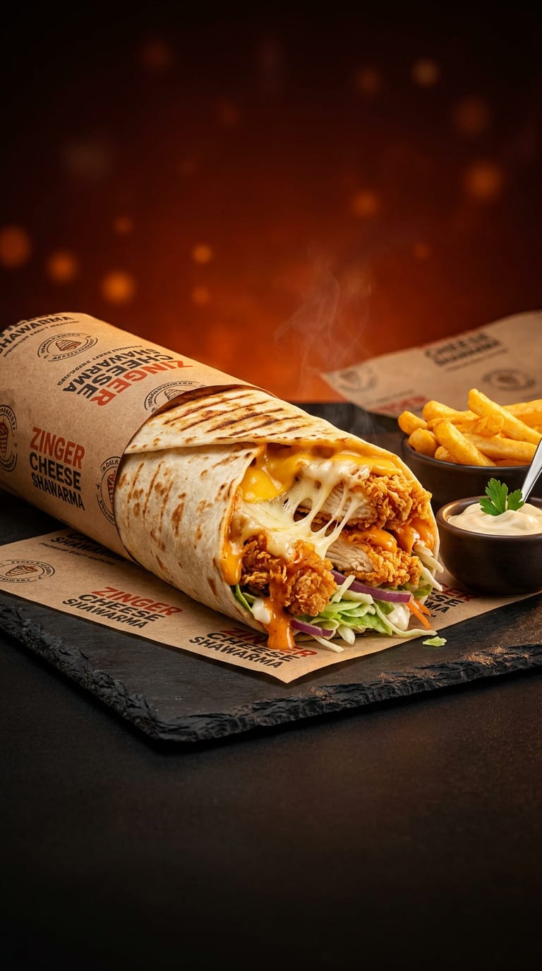 Zinger Cheese Shawarma