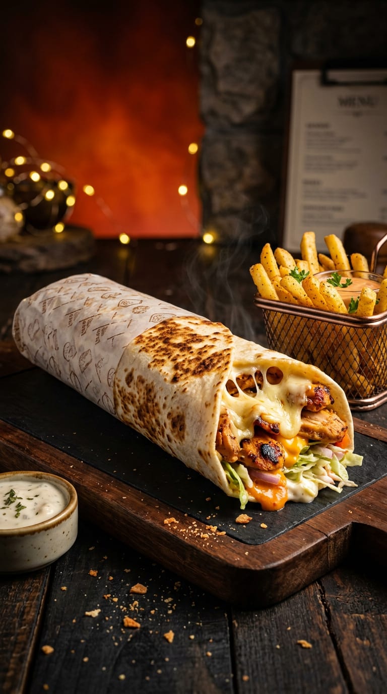 Chicken Cheese Shawarma