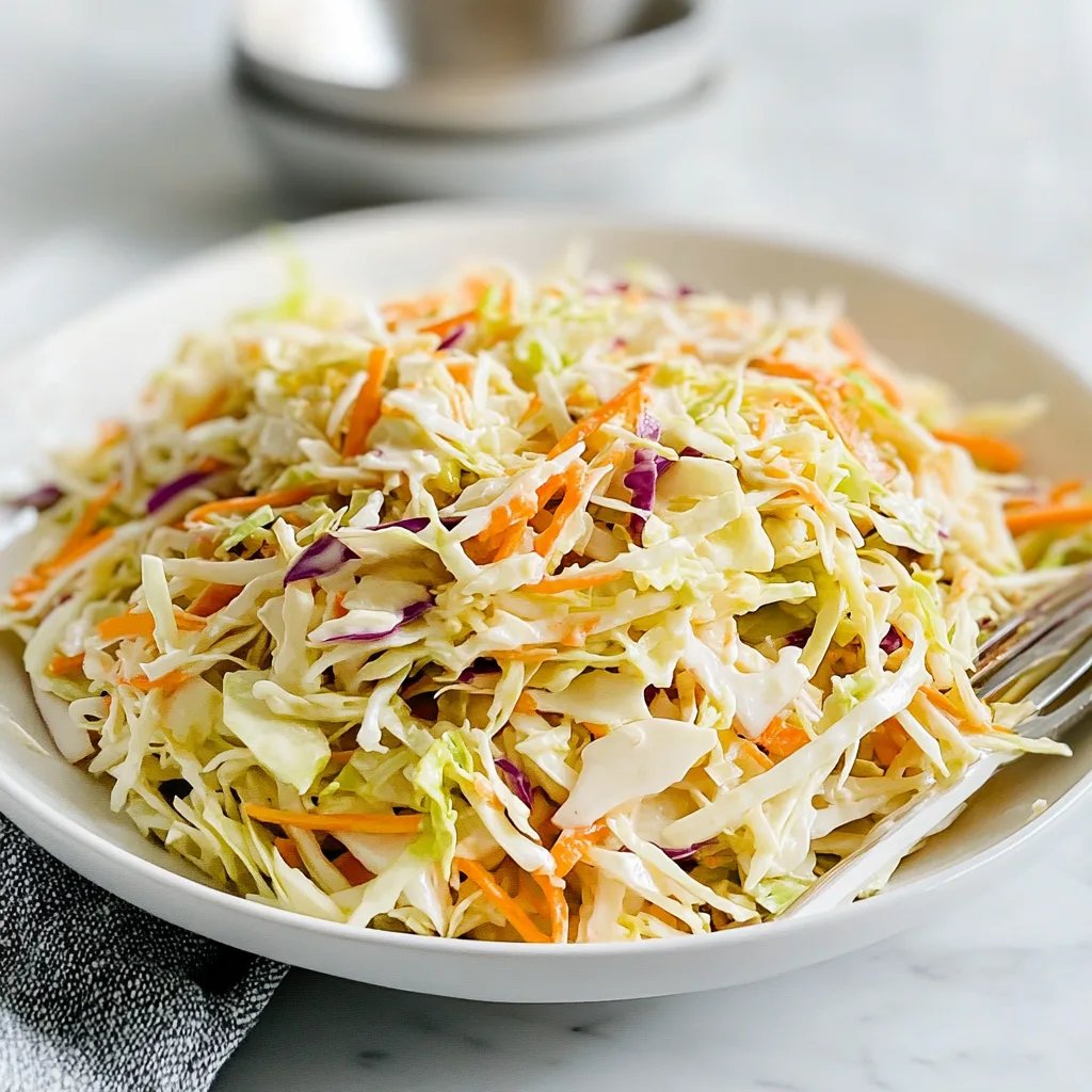 Sweet Vinegar Coleslaw: A Crisp and Tangy Delight