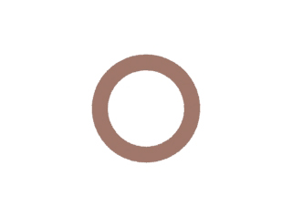 ARRUELA FIBRA M10 (10,2x15-1,5) BUJÃO/VARETA 250; 270;280