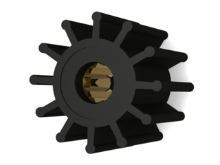 ROTOR B.DÁGUA EIXO16mm 57-50mm 12 ALH AQ271;740 AQB41ANTIGO (ESTRIADO)