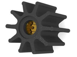 ROTOR B.DÁGUA EIXO16mm 65-50mm 10 ALH D40;41;42;43;44;VP229  (ESTRIADO)