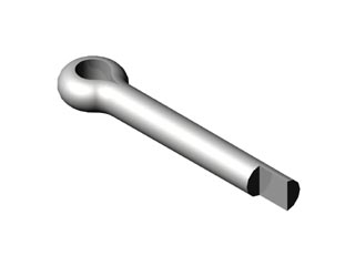 CONTRAPINO INOX TIPO GRAMPO 2,0x12mm RABETA / REVERSÃO 17276