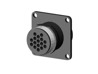 CONECTOR 16 PINOS (MACHO) P/ PAINEL D40B;41;42;43;44;60;61...