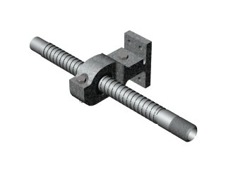 TUBO LEME C/SUPORTE ARTICULADOR APL: CABO DE DIREÇÃO 