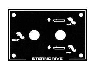 PLACA PAINEL LEVANTADOR ELÉTRICO APL: 290;SP;DP-A;B (POWER TRIM).