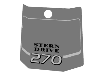 EMBLEMA RABETA 270 - FRONTAL (832726;873524)