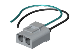 CONECTOR 02 VIAS FÊMEA P/ SENSOR VDO (PINO 3,5MM)