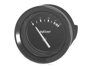 INDICADOR ÓLEO REVERSOR PRETO-WIL 52mm  25 Bar - 24V