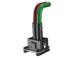 CONECTOR 02 VIAS FEMEA C/CHICOTE (BOMBA GASOL. ELÉTRICA) SENSORES BOSCH