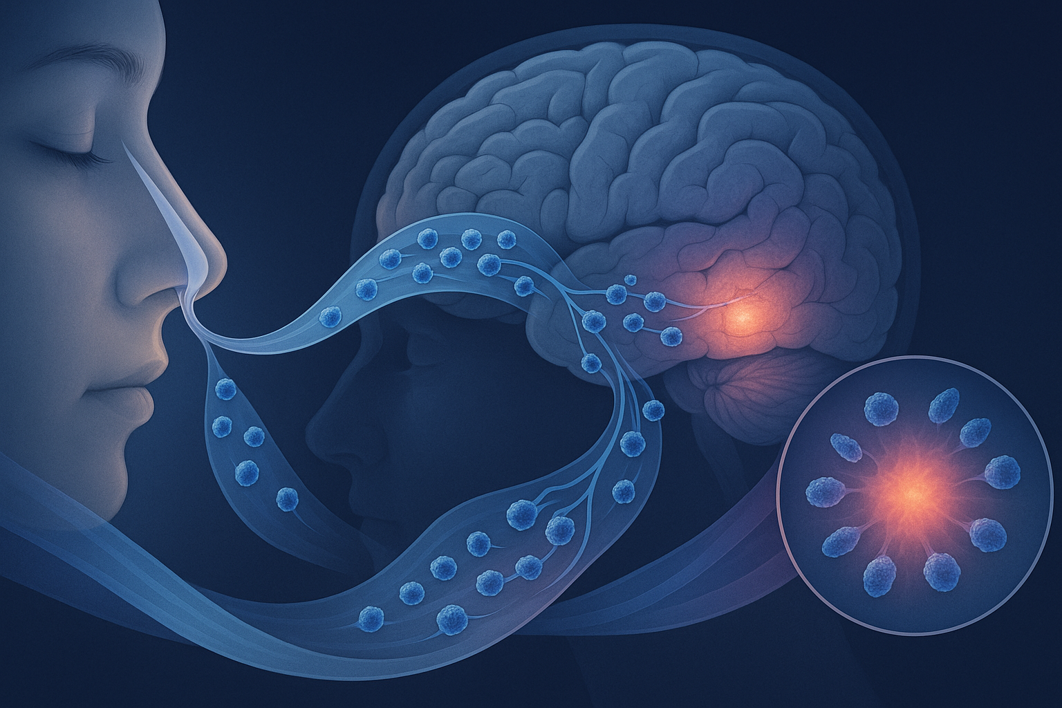 MUSE cell migration to different brain regions after nasal delivery showing integration in specific damaged areas