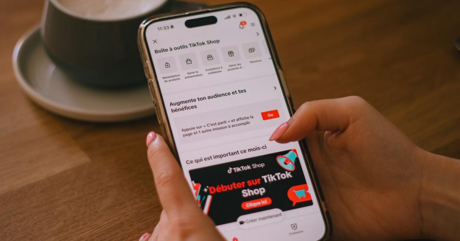 TikTok video organization dashboard showing AI-powered searchable library with tags and collections