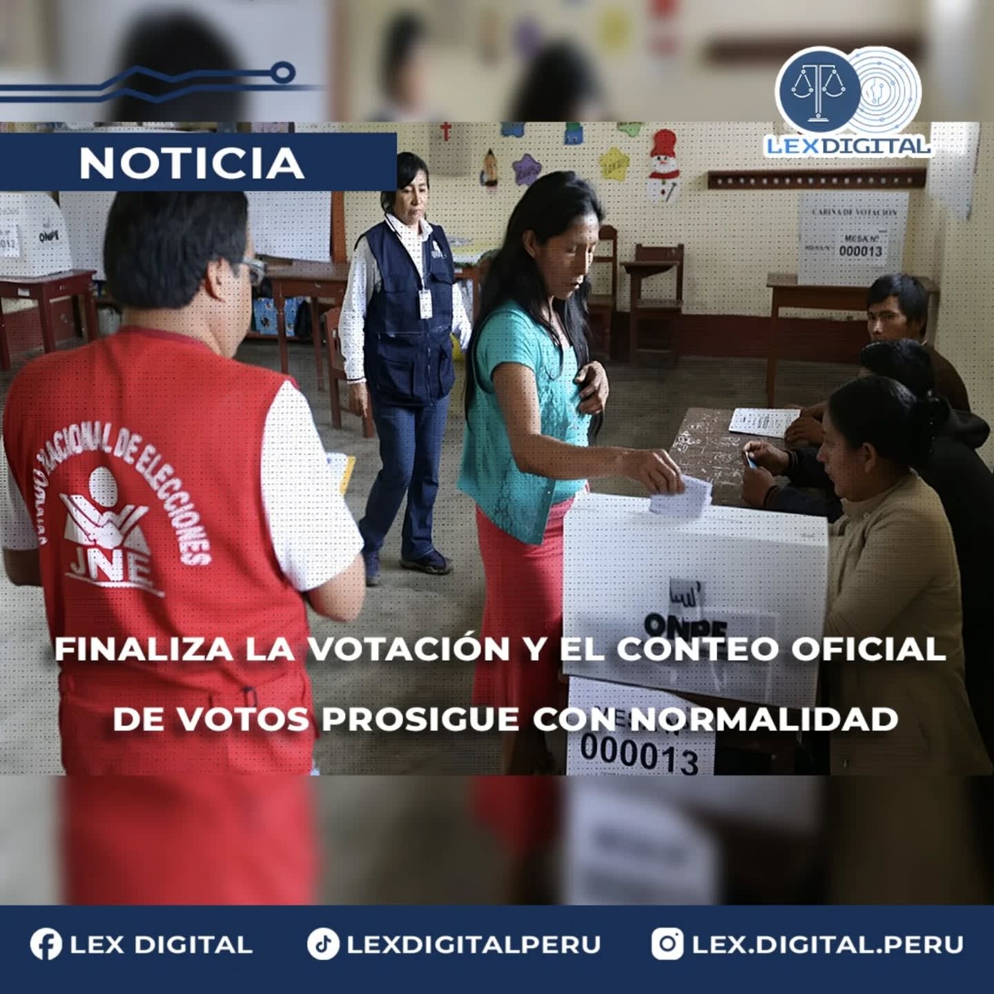 Finaliza la votación y el conteo oficial de votos prosigue con normalidad