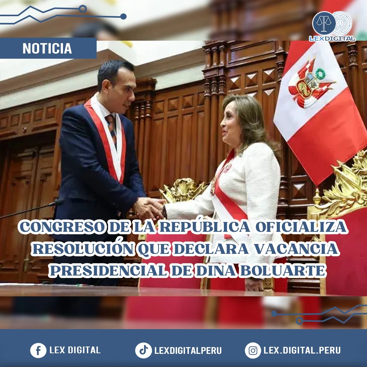 Congreso declara la vacancia de Dina Boluarte por incapacidad moral permanente y José Jerí asume la Presidencia de la República