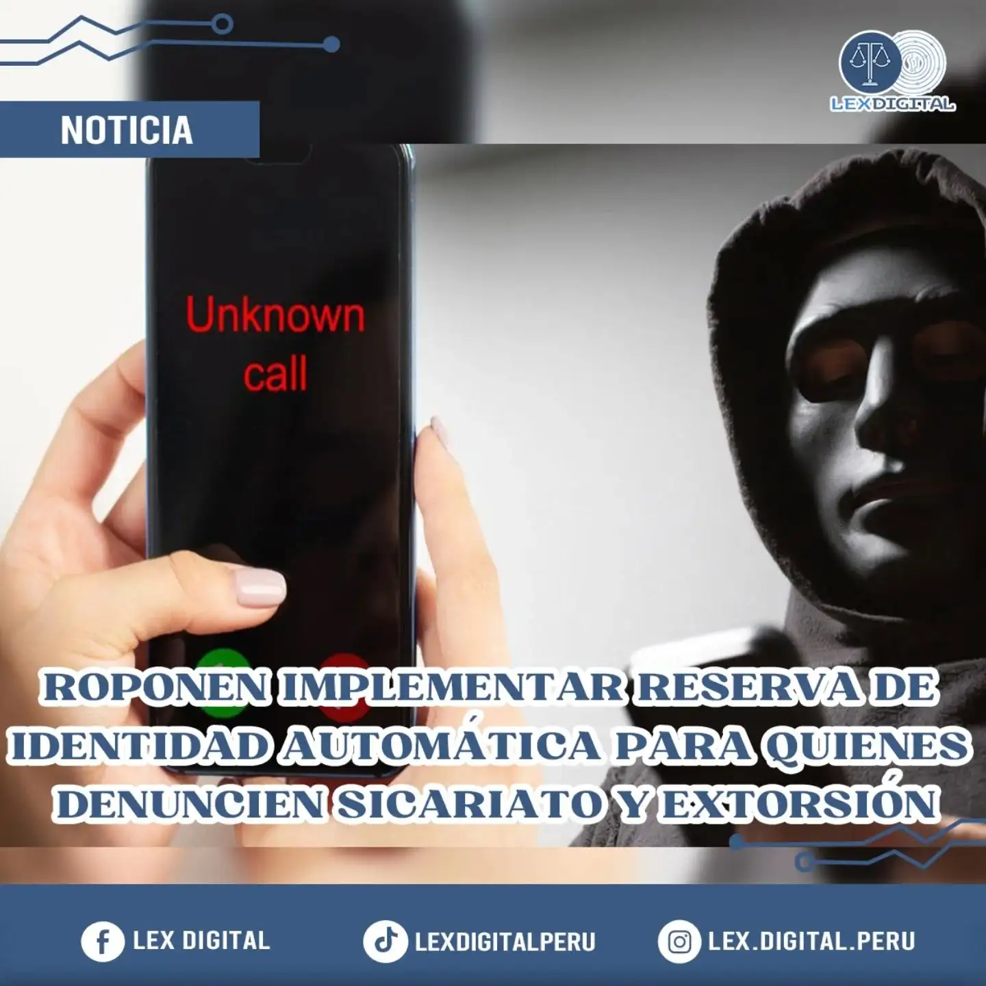 Proponen reserva automática de identidad para denunciantes de sicariato y extorsión: una medida clave contra el miedo al crimen organizado