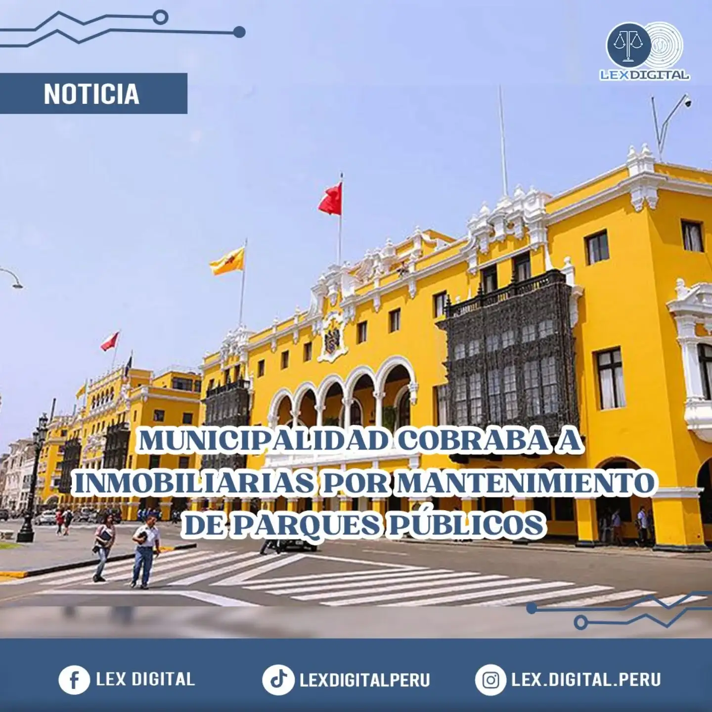 MUNICIPALIDAD COBRABA A INMOBILIARIAS POR MANTENIMIENTO DE PARQUES PÚBLICOS.