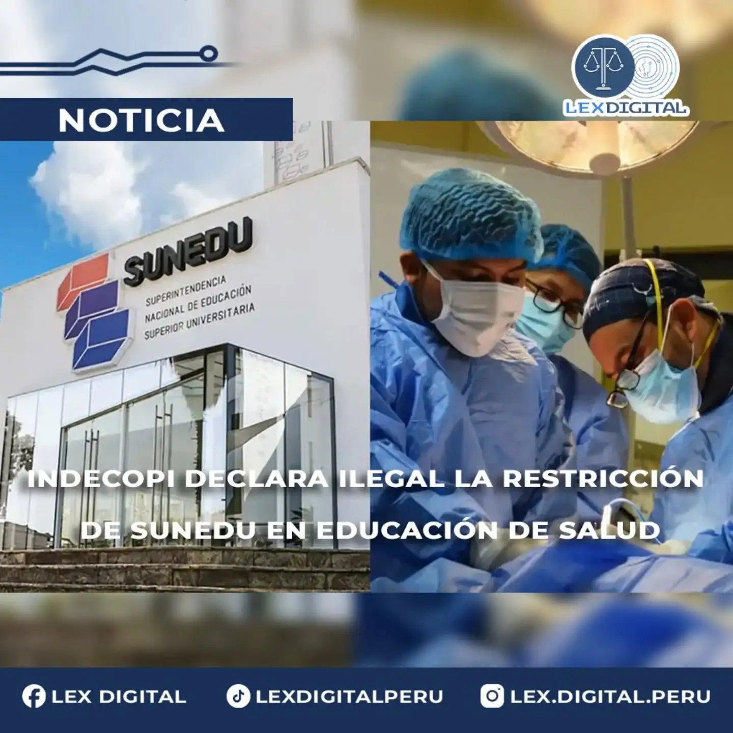 Indecopi declara ilegal la restricción de Sunedu en educación de salud