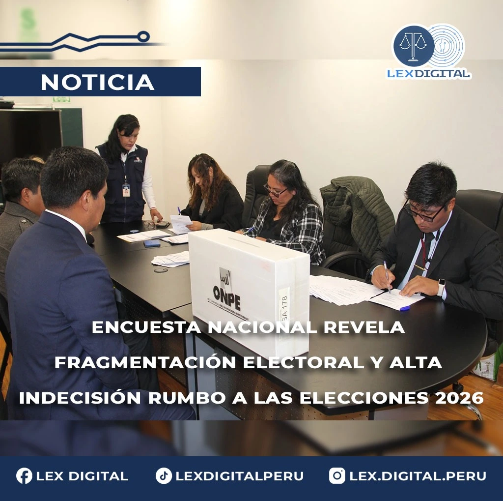 Encuesta nacional revela fragmentación electoral y alta indecisión rumbo a las elecciones 2026