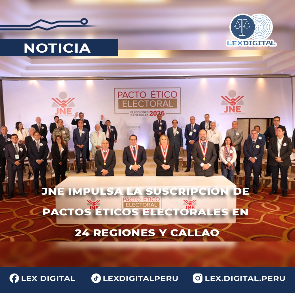 JNE impulsa la suscripción de pactos éticos electorales en 24 regiones y Callao