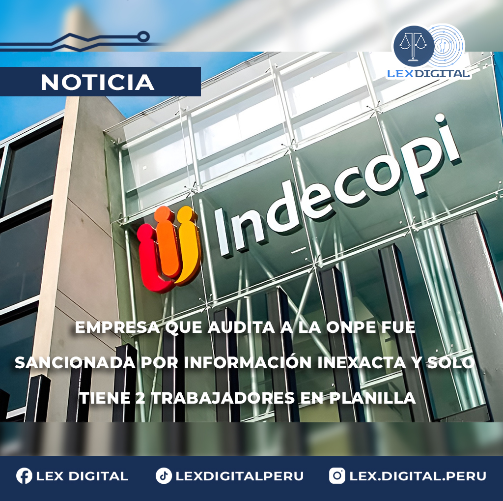Empresa que audita a la ONPE fue sancionada por información inexacta y solo tiene 2 trabajadores en planilla